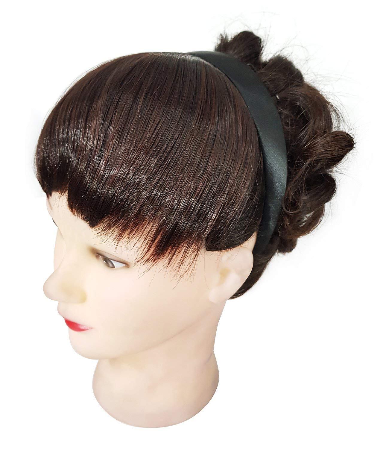 Morges Hair Band Full Fringe Short Straight Hair Extension For