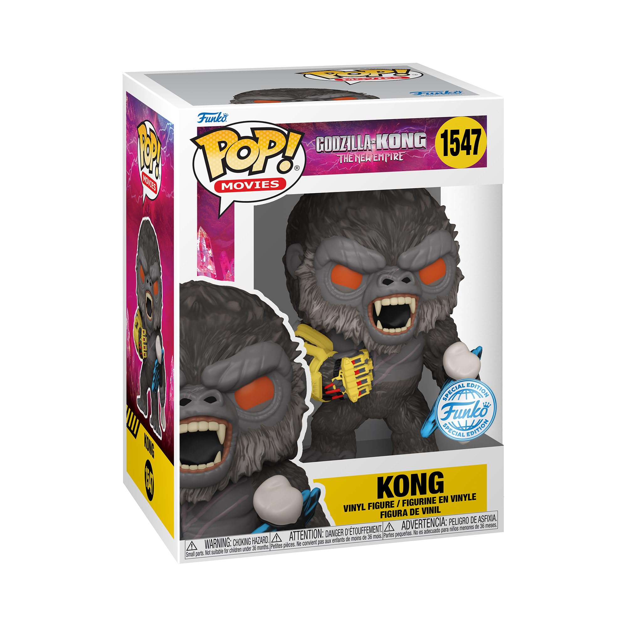 Funko Pop! Movies: Godzilla Vs Kong: the New Empire - Ne-Kong with Battle Pose - Collectable Vinyl Figure - Gift Idea - Official Merchandise - Toys for Kids & Adults