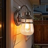 Tarentlight Updated Dusk to Dawn 1-Light Outdoor Wall Sconce,Waterproof & Rust-Proof and Sturdy Metal Lamp Body in Oil Rubbed