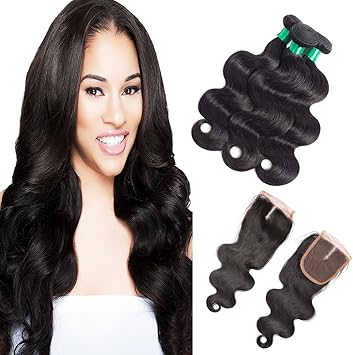 Fashion Queen Human Hair Extensions Brazilian Body Wave 3 Bundles