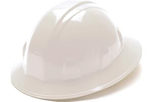 Pyramex Safety SL Series Full Brim Hard Hat 4-Point Ratchet Suspension