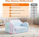 MeMoreCool Kids Couch Folding Kids Sofa Bed Glow in the Dark view 6