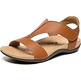Athlefit Orthopedic Sandals for Women Comfortable Beach Orthotic Sandals with Arch Support
