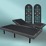 iDealBed 4i Custom Adjustable Bed Base, Wireless, Massage, Nightlight, Zero Gravity, Anti Snore, USB, Memory Pre Sets, Split King
