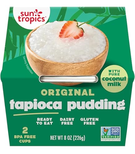 Amazon.com : Sun Tropics Tapioca Pudding, Original | Vegan Dairy