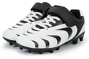 BomKinta Kids Soccer Cleats - Unisex-Child Athletic FG Shoes - Sports Outdoor Shoes for Boys Girls