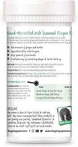 BUGALUGS Plaque Off Remover for Dogs 70g Natural Seaweed Powder view 2