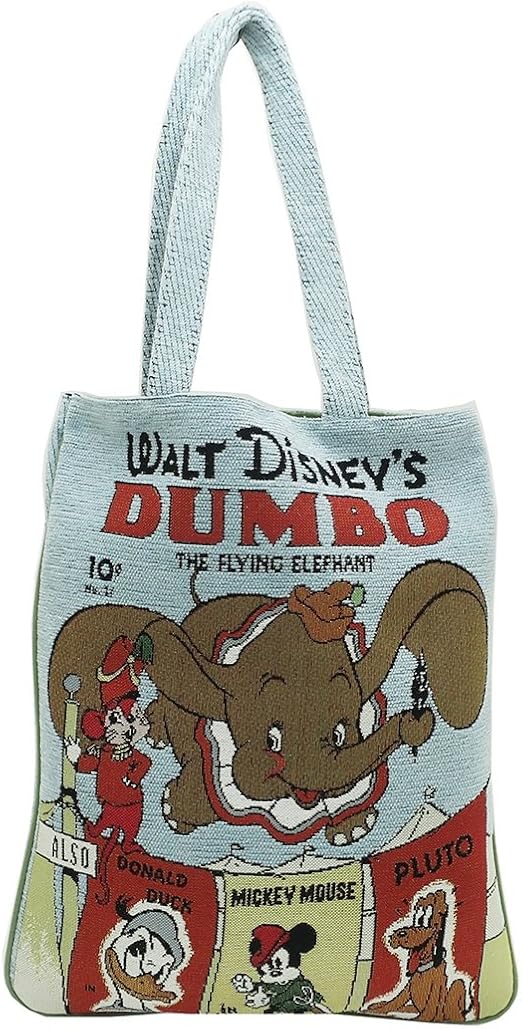 Amazon 丸眞 トートバッグ ディズニー ダンボ W28 H35cm レトロダンボ 丸眞 ショッピングバッグ キャリー 通販