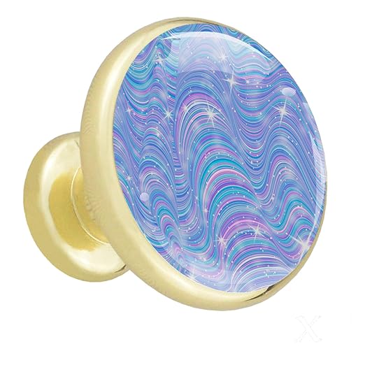 Kleiderschrank Knöpfe Leuchtend blaue Textur Schrank Küche Home Knobs