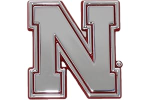 MERCEDES AMG PETRONAS University of Nebraska METAL Auto Emblem with Red Trim (Iron N)