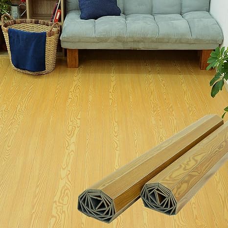 Amazon Liebe リーベ ウッドカーペット 団地間 6畳 ナチュラル色 242 345cm 2梱包タイプ ラグ カーペット オンライン通販