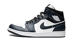 Nike Jordan Mens 1 Mid 554724 411 Armory Navy