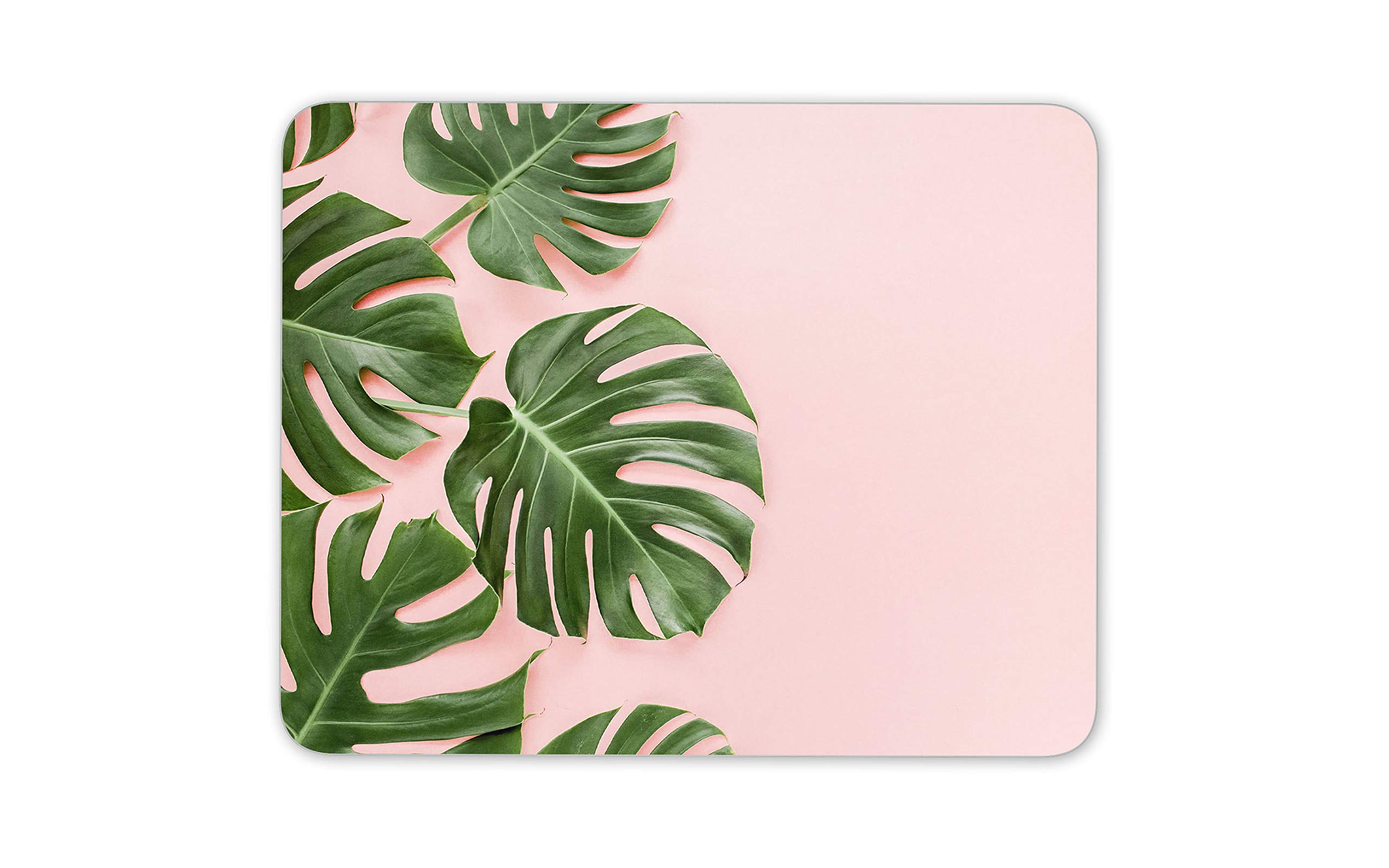 Destination Vinyl Ltd Palm Tree Leaves Pink Background Mouse Mat Pad Computer #14338