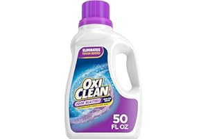 OxiClean Odor Blasters Odor and Stain Remover Laundry Booster Liquid, 50 fl oz