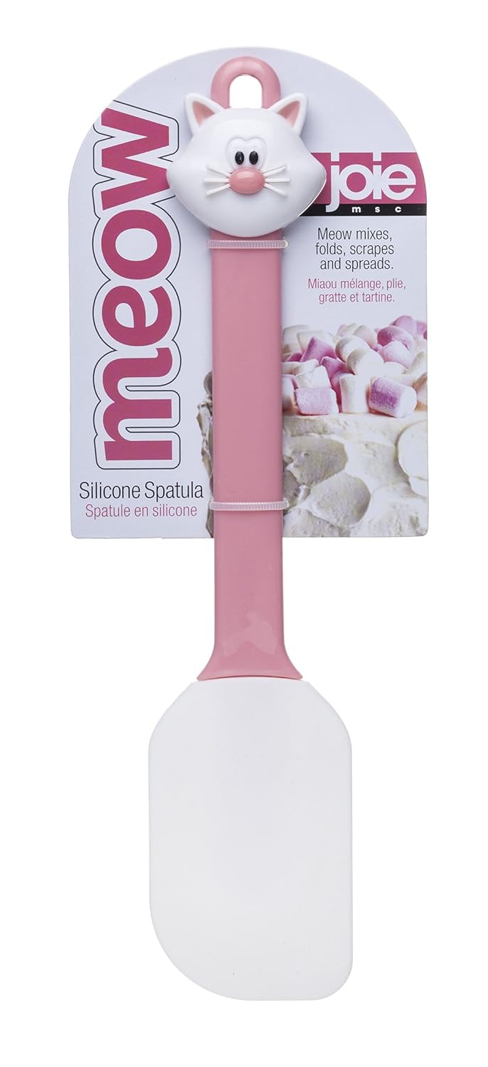 9.75 x 2.25 x 0.5 Pink/White MSC International 12512 Joie Meow Cat