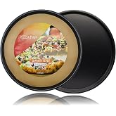 13 Inch Pizza Pan for Breville Smart Oven BOV800XL &amp; BOV845BSS-2 Pack | Round Non-Stick Pizza Pan(BOV800PP) - Baking Pan for Breville Countertop Toaster Oven, Smart Oven Accessories