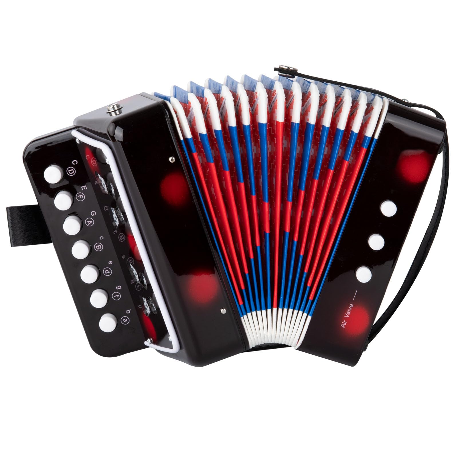 Photo 1 of BGMUSER kids Accordion 10 Buttons Keys Toy Accordion MIni Accordian Musical Instrument for Children Beginners (Black)