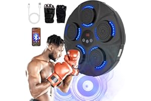 GUKANUYI Music Boxing Machine Wall Mounted Smart Bluetooth Boxing Equipment for Boxing Enthusiasts (Black)