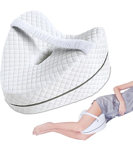 Oreiller D'Alignement Pour Genoux CHENYUOUYANG – Ergonomique En Mousse à Mémoire De Forme, Soulage Dos, Hanches Et Jambes Pour Dormeurs Sur Le Côté