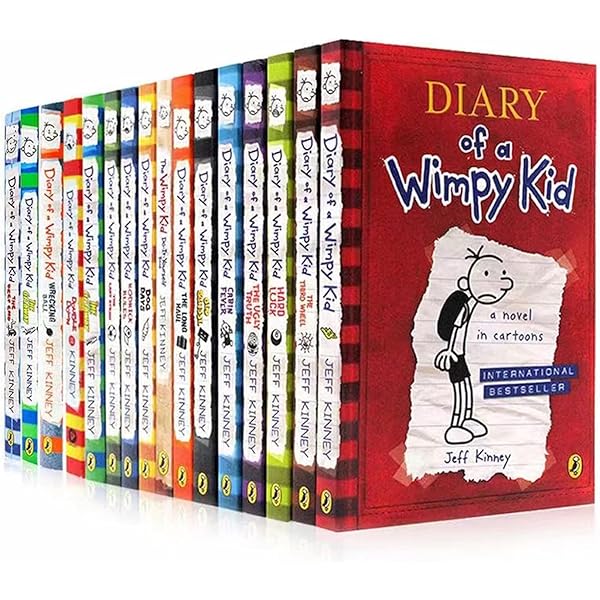 Amazon.com: Jeff Kinney Diary of a Wimpy Kid 16 本書系列組,完整