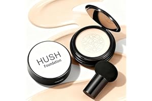 Hush Makeup Foundation,Perfectfor Ligh,Medium Complexions,Mushroom Head Air Cushion CC Cream,BB Cream Foundation Soft and moi