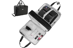 ZIOZERTT Tattoo Travel Case - Carrying Bag for Equipment & Supplies, Storage Organizer for Tattoo Ink & Accessories, Black, Bag Only