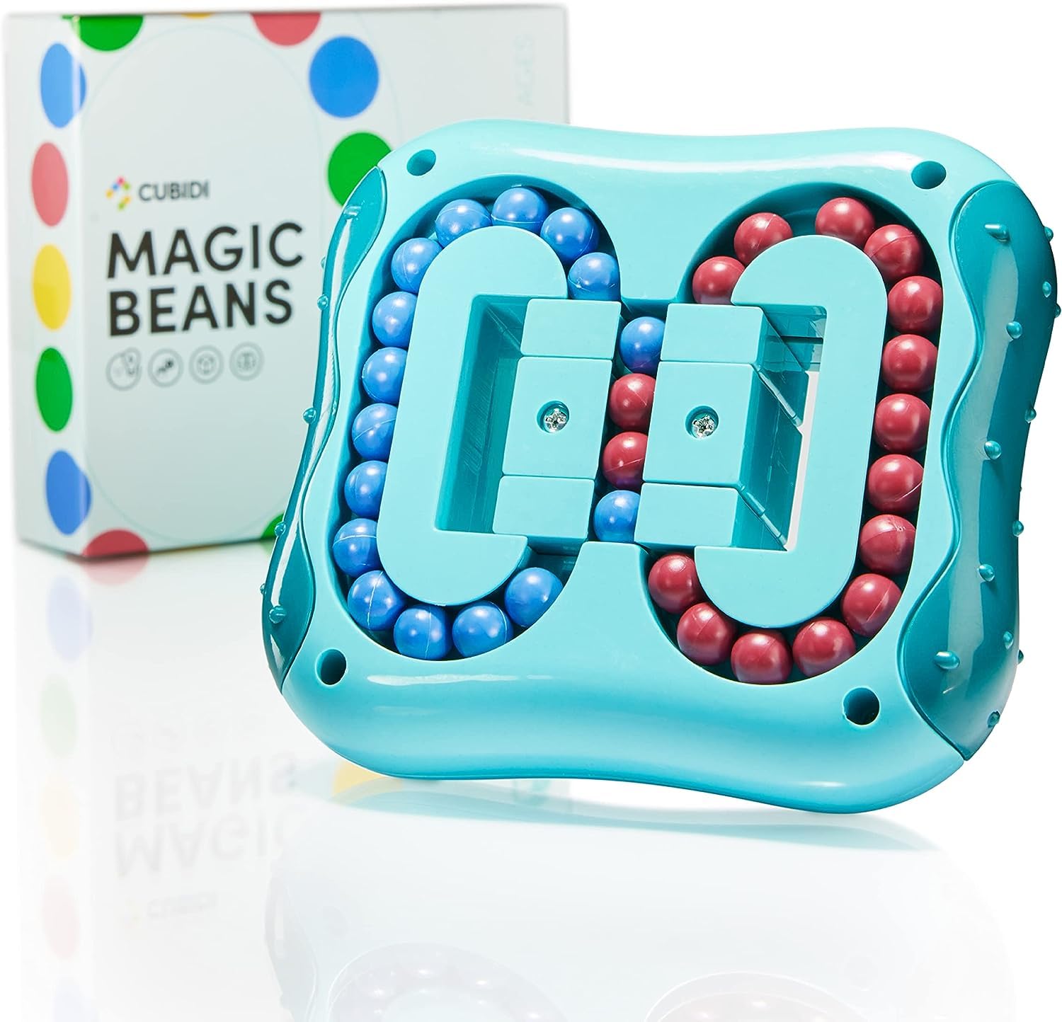 CUBIDI® Original Magic Bean - Teal Green, Double, Exciting Puzzle Game for Children and Adults, Boys and Girls from 6 Years