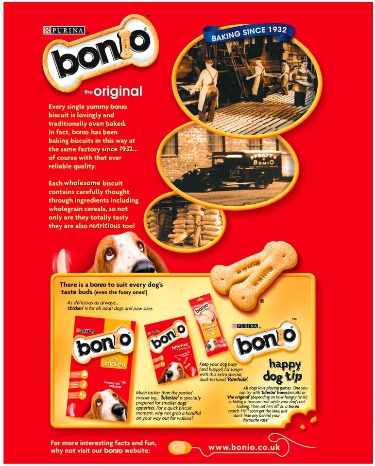 Bonio Adult Dog Biscuits Food Original 1.2kg, 240 g (Pack of 5) - Image 3