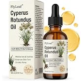 100% Pure Cyperus Rotundus Oil for Hair Removal - Natural Hair Growth Inhibitor &amp; Reduction Oil - Topical Cyperus Oil for Face, Body, Underarms &amp; Bikini Line - Vegan &amp; Hexane-Free - 2oz (60ml)