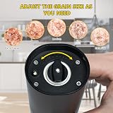 Dallfoll Electric Salt Pepper Grinder USB Rechargeable with LED Light view 5