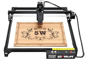GEVEELIFE 5.5W Laser Engraver, 48W Laser Cutter Large Engrave Area 400x400mm, Laser Engraver and Cutter Machine for Beginners for Engraving and Cutting Wood,Metal,Acrylic,Leather.