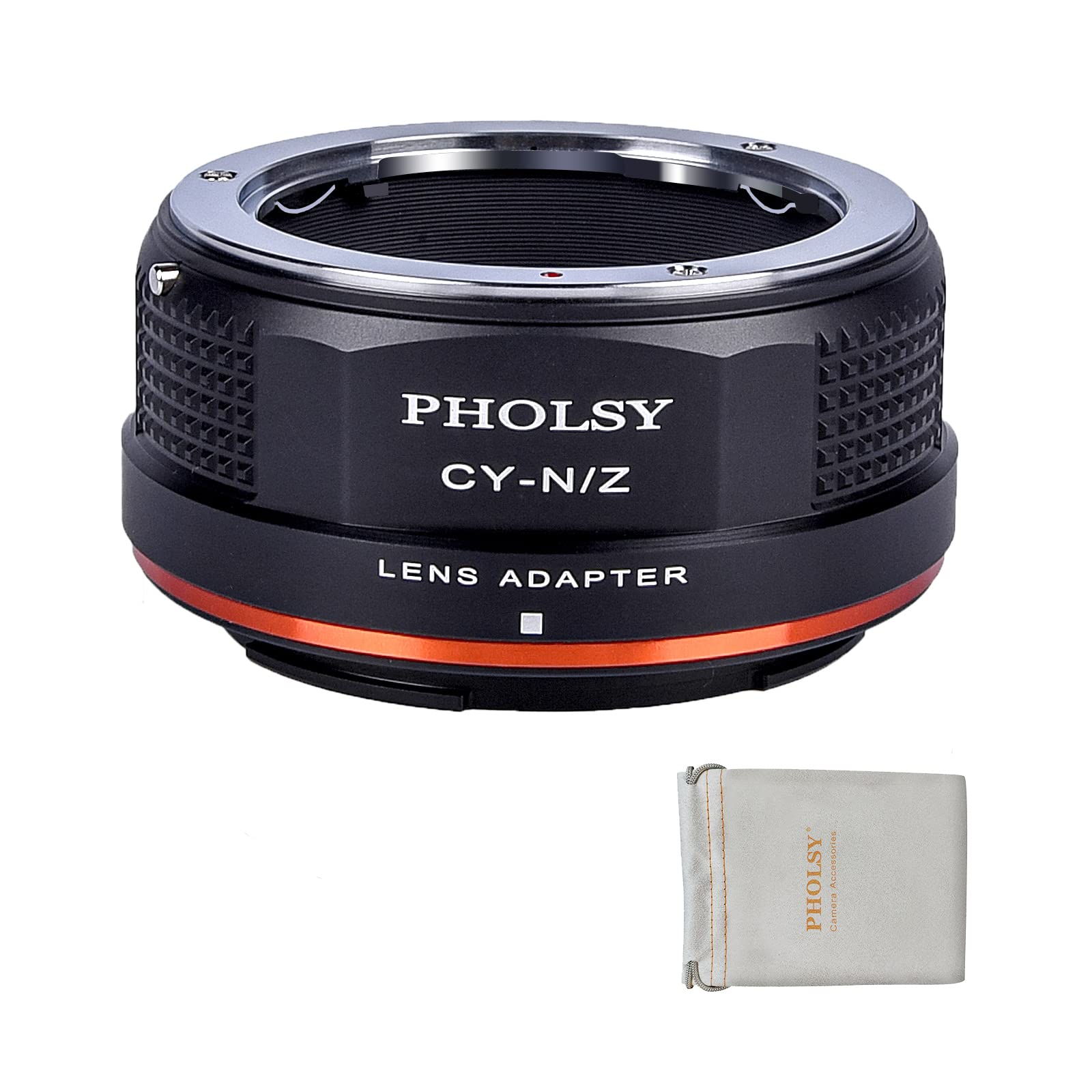 PHOLSY Lens Mount Adapter Compatible with Yashica Contax C/Y Mount Lens to Nikon Z Mount Camera Body Compatible with Nikon Z fc, Z30, Z9, Z8, Z6, Z7, Z5, Z50 (Note: NOT FIT Z6 II and Z7 II) CY to Z