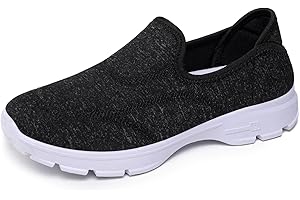 Women's Slip-On Sneakers Comfort Walking Shoes Lightweight Casual Shoes for Everyday Wear