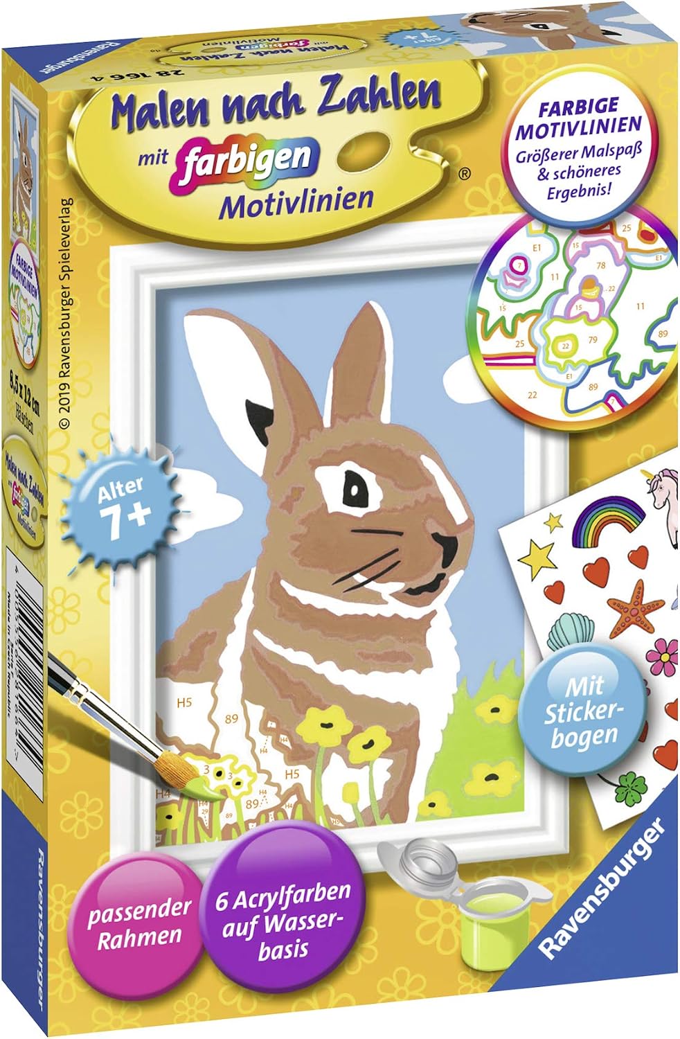 Ravensburger Paint by Numbers, Colourful, Mittel