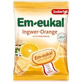 EM EUKAL Bonbons Ingwer Orange zuckerfrei 75g (1 x 75g) | 1 x 75g