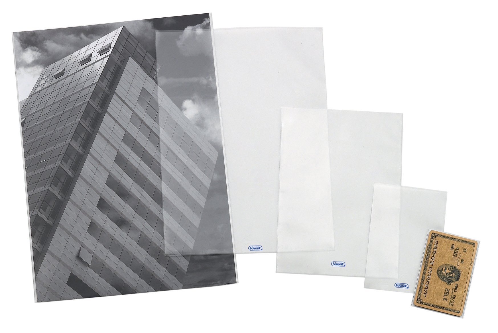 Favorit Upocket 400102331 Document Wallets Without Holes 11 x 16 cm Transparent Pack of 100