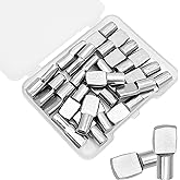 22 Pcs Shelf Pins Pegs,1/4 Inch Diameter Spoon Shape Nickel Plated Shelf Support Pegs,Bookshelf Pegs for Shelves,Cabinet Shelf Bracket Pegs Shelf Pins Holders for Kitchen Furniture &amp; Closet (Silver)