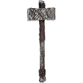 Sledge Hammer Prop Viking Weapon - Molded Plastic with Rope Handle