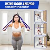 Fokky Resistance Bands Set 6 Levels with Door Anchor for Full Body Workout view 5