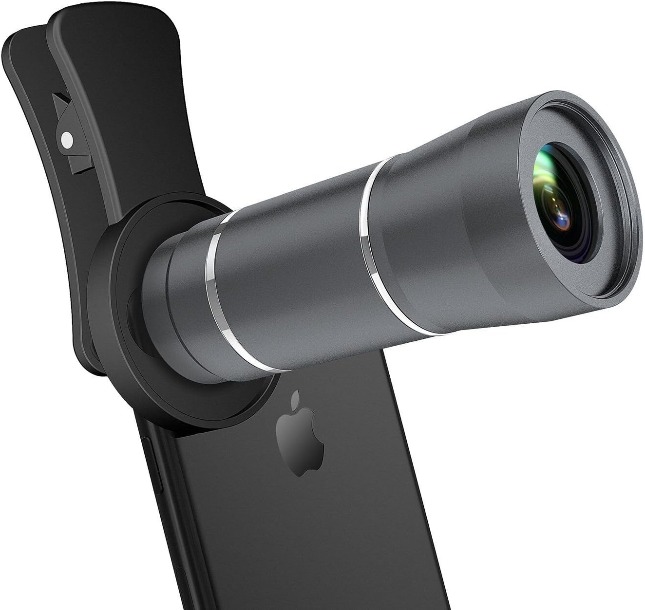 Maxcio 12x Telephoto Lens, Smartphone Telephoto Lens for Dual Camera Cell Phone, Universal Clip for iPhone X, iPhone 8/8 Plus, 7/7 Plus,Samsung and Most Smartphone