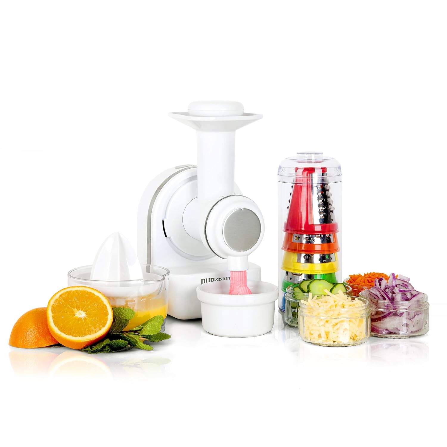 Duronic 3in1 Food Processor FP301 Citrus Juicer Vegetable Slicer Frozen Dessert Maker