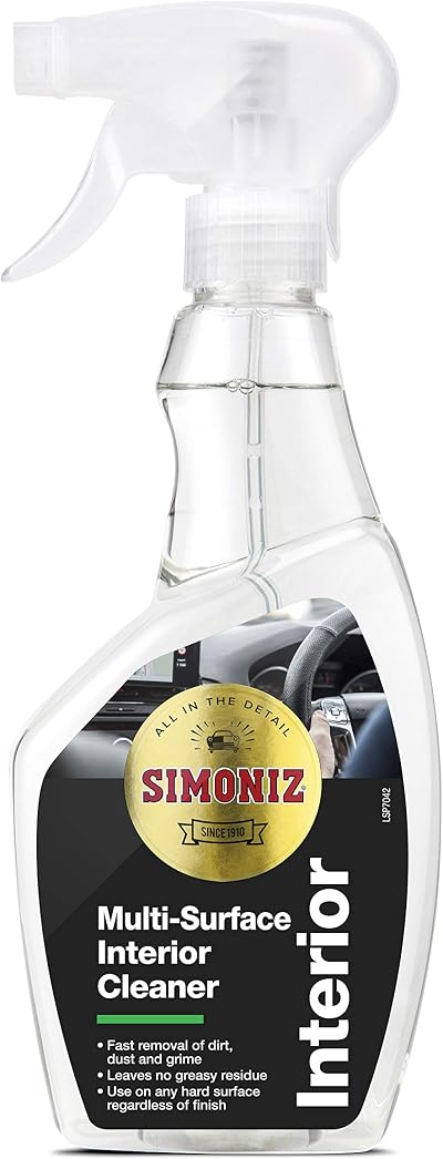 Simoniz Multi-Surface Car Interior Cleaner Spray 500ml Streak-Free