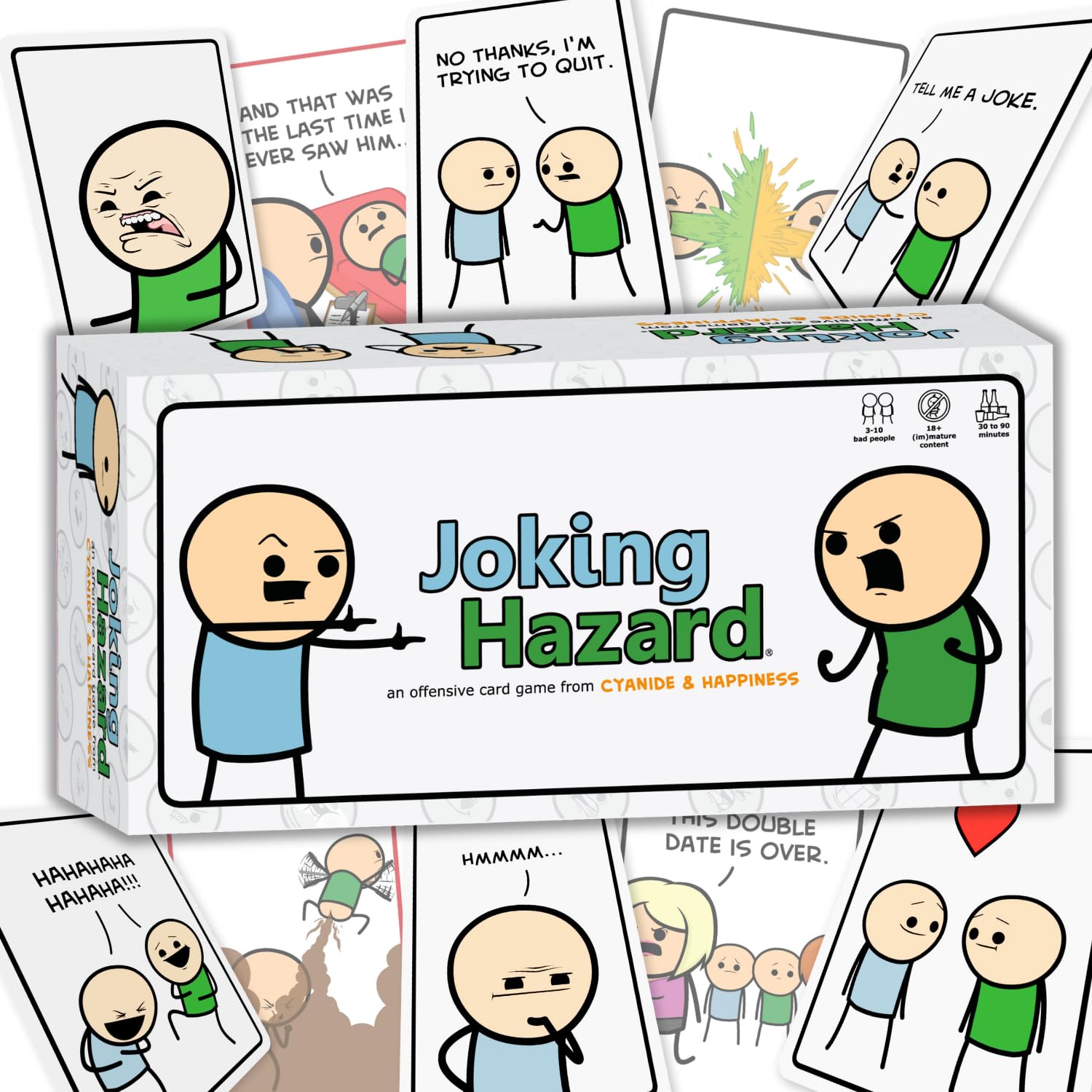 Joking Hazard by Cyanide & Happiness - a funny comic building party game for 3-10 players, great for game night