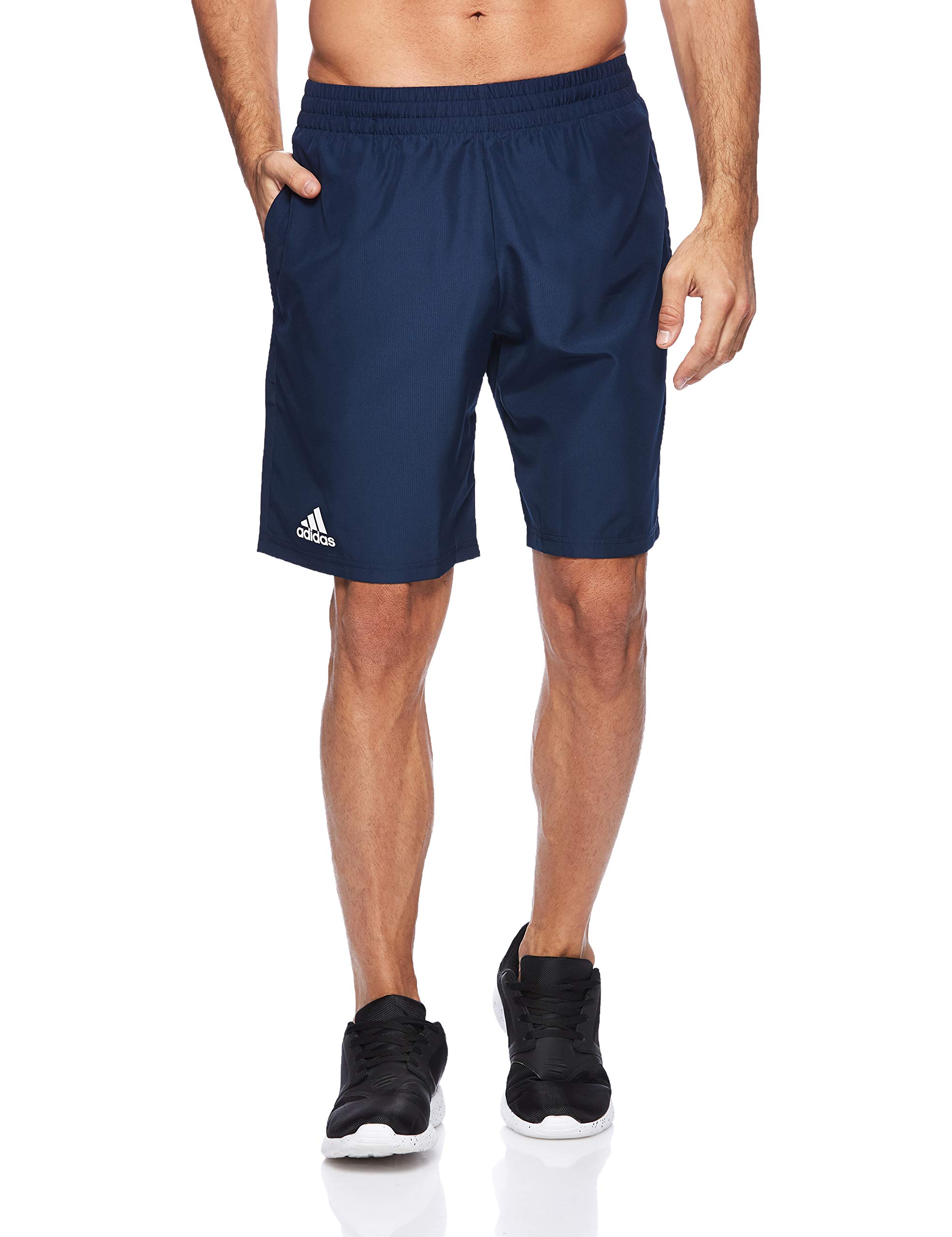 adidas mens navy blue shorts
