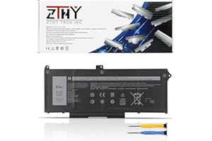 ZTHY 63Wh RJ40G Laptop Battery Replacement for Dell Latitude 14 5420 Latitude 15 5520 Precision 15 3560 Series P137G P137G001 P104F P104F001 P104F002 075X16 01K2CF WY9DX 0WK3F1 0M3KCN 005R42 15.2V
