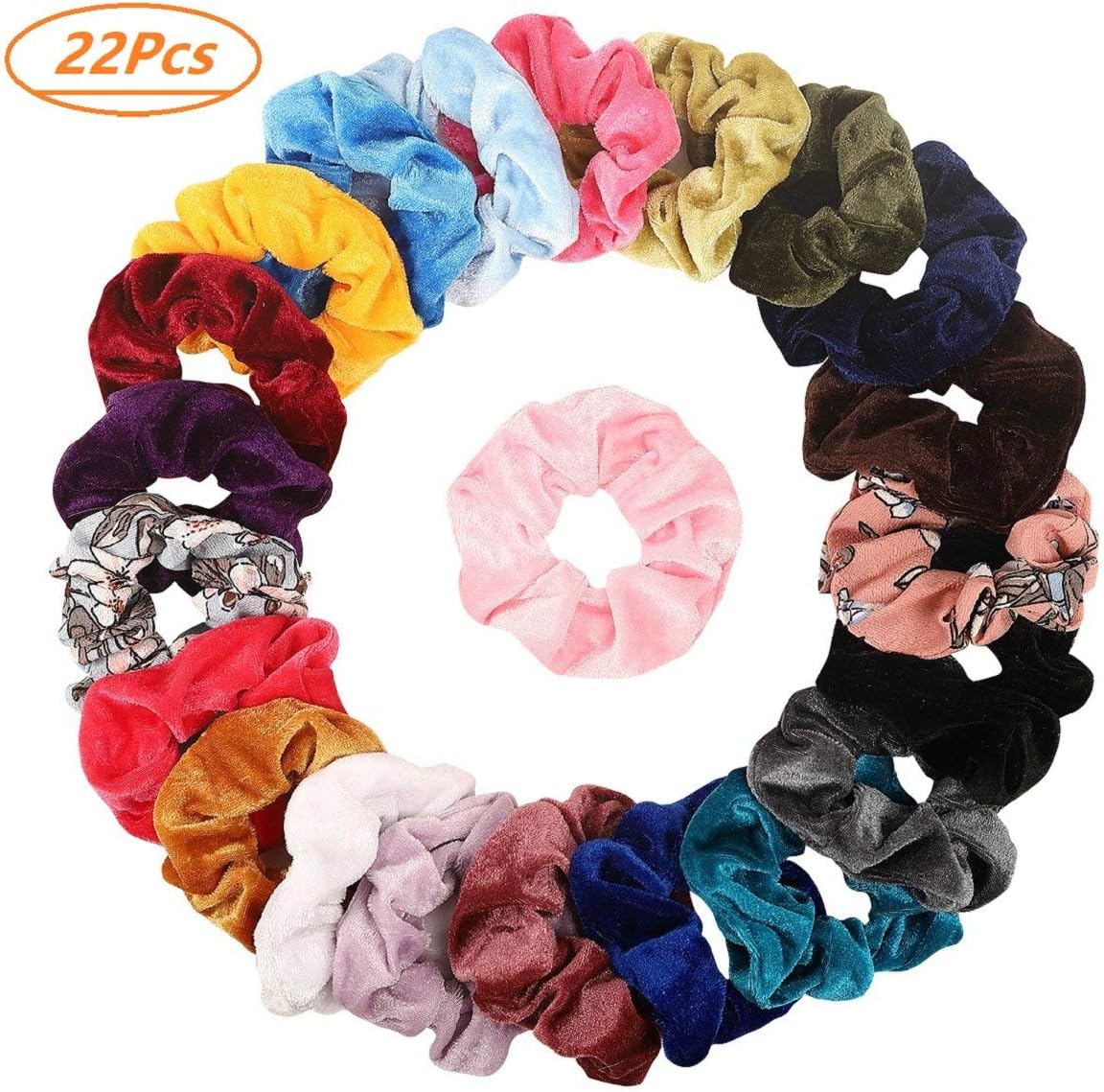 20Pcs Hair Scrunchies Velvet Elastic Hair Bands Scrunchy Hair Ties