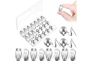 auroray Cubicle Hooks for Fabric Walls, 20 Pieces Metal Push Pin 40 Lbs/20 Lbs Cubicle Wall Hooks Picture Hanging Hooks Cubicle Coat Hook Office Cubicle Accessories