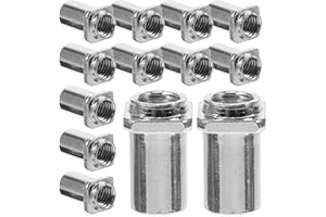 FOMIYES Tom Lug Swivel Nut, 20pcs Snare Drum 5mm Swivel Nut, Floor Drum Nuts Replacement Part M5
