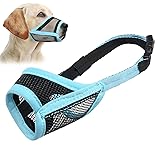 LUCKYPAW Dog Muzzle, Mesh Muzzle for Small Medium