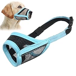 LUCKYPAW Dog Muzzle, Mesh Muzzle for Small Medium